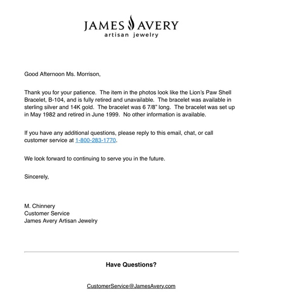 James Avery JA Shell Bracelet - 6.5" - Gorgeous! - Great Gift for Beach Lovers - Picture 8 of 8